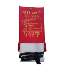 Large Emergency Fire Blanket Quick Release In Case -English Version New- D1C8
