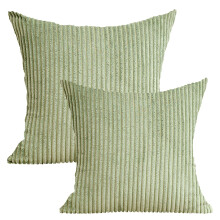 MOUDUO 20"x20" Navy Blue Striped Polyester Throw Pillows (2 Count) – Modern Home Textiles Set