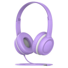 Kids Headphones with Microphone, Stereo Wired Headphones for Kids with Adjustable, Foldable Design, Kids Headphones for School Tablet Airplane