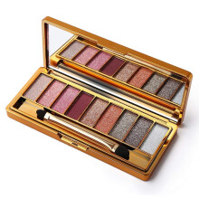 9 Colors Diamond Bright Glitter Eyeshadow Palette with Mirror for Party and Daily Use