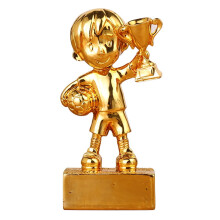 Eease Resin Football Trophy Gift Soccer Award Ceremony Golden Pupils Trophy
