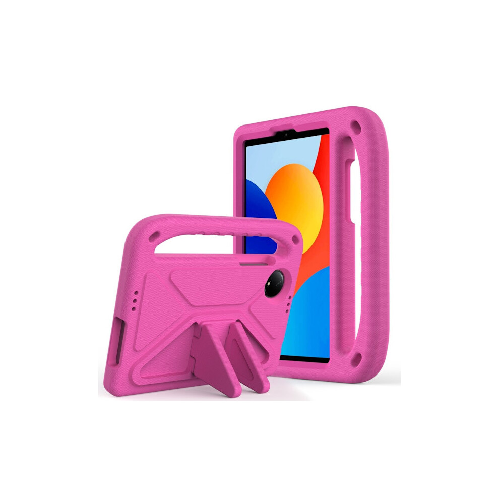 Skalo Compatible With Xiaomi Redmi Pad Se 8.7 Children's Case With Handle And Stand - Pink 9338982139854