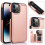 Compatible with iPhone 14 Pro Max - Stylish Case with Card Holder Red 5