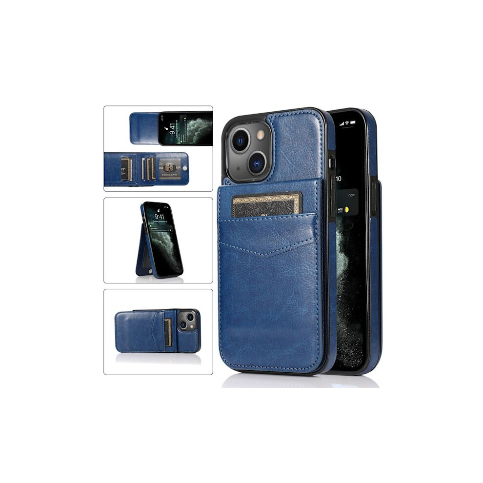 Wallet Case For Iphone 16 Plus, Premium Leather, Magnetic Closure, Card Slots, Stand, Rugged Protection - Royal (Compatible With Iphone 16 Plus) Blue 9338982140072