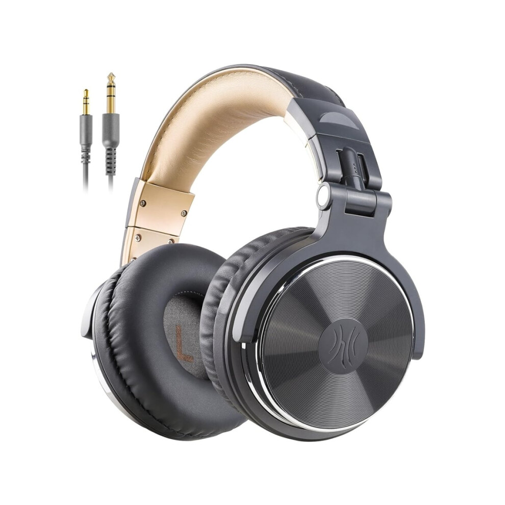 Headphones Ear Headphones Cords Bass Drivers Mm Lightweight Foldable Gray 9338982139991