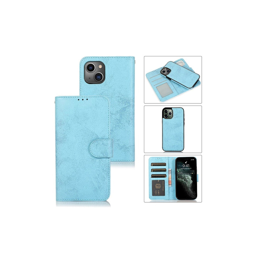 Compatible With Iphone 13 - Wallet Case Leman Light Blue 9338982139977