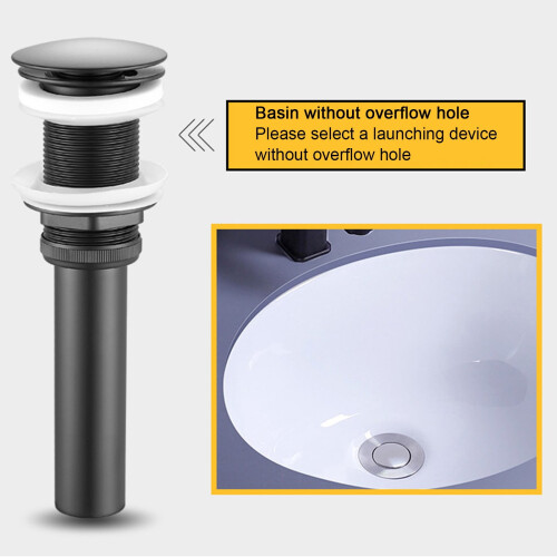 AURORA TRADE Household Pop Up Drain Plug Sturdy Leak-proof Replacement Replaceable Water Plug for Kitchen 2