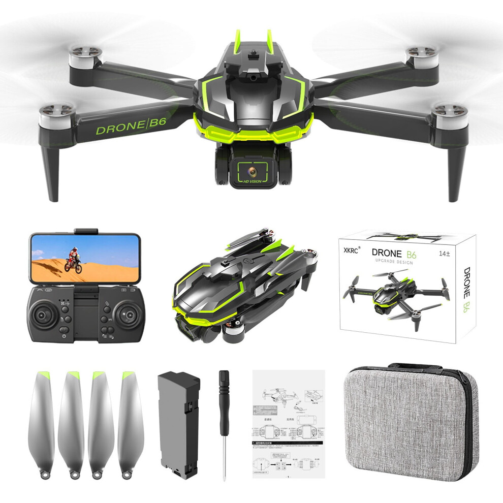 Rnemite-Amo Fpv Drone Kit For Kids, Brushless Motor Drones With 2 Cameras, Wind Resistance, Headless Mode, Gesture Control, Led Rc Drone For Light 9338982143806