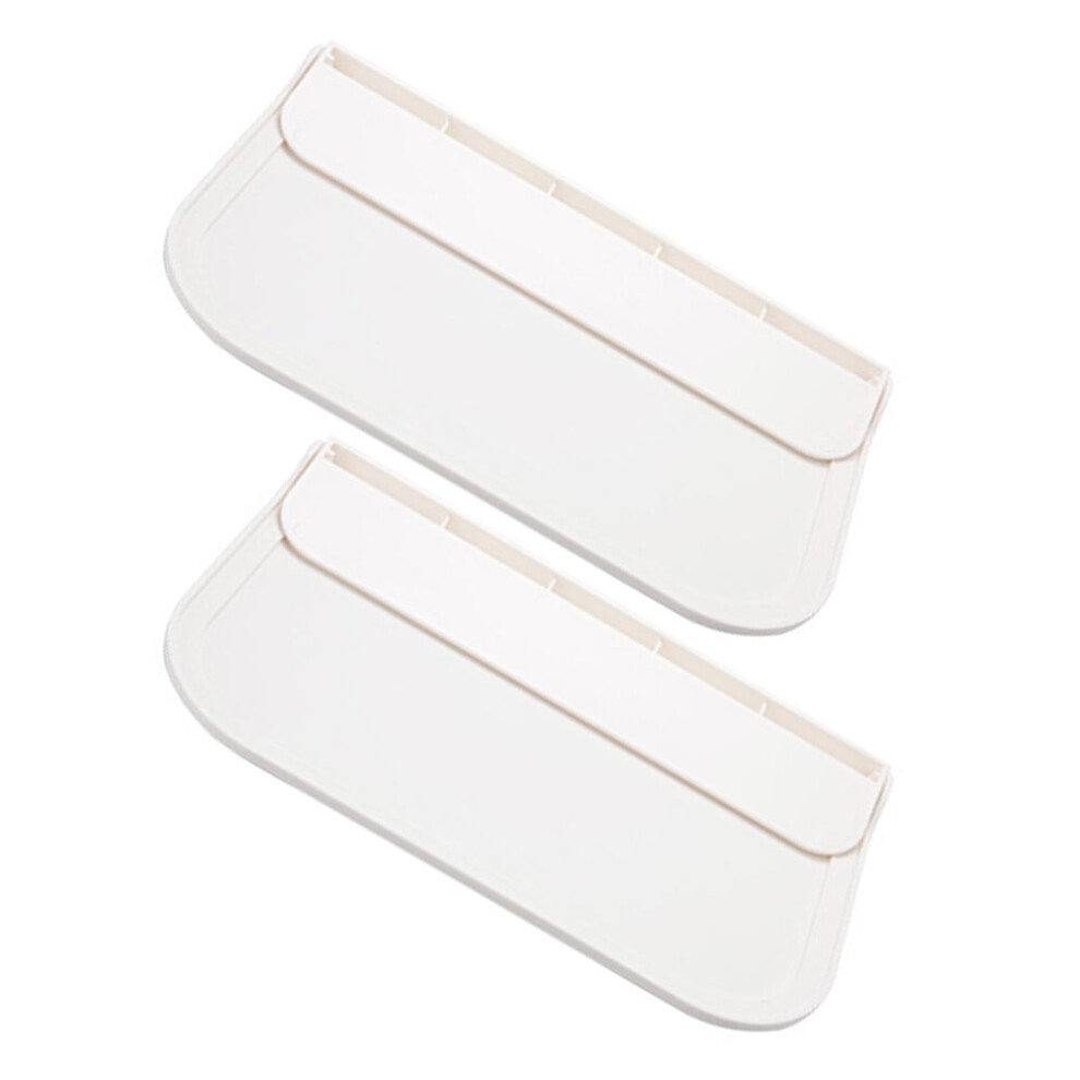 2Pcs Small Wall Shelf Foldable Plastic Floating Shelf Display Shelves For Wall 9338982143646