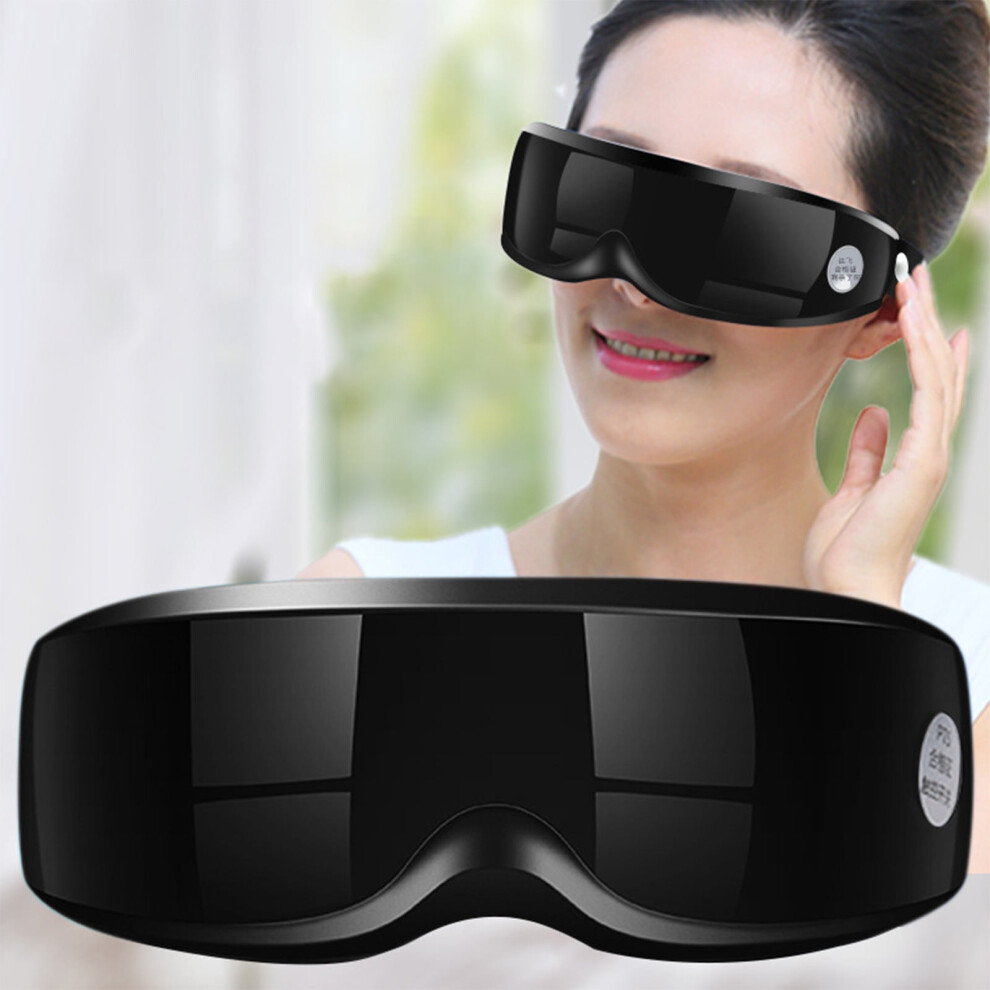 Dark Fnyoxu Eye Massager For Migraines,Rechargeable Eye Mask Face Massager,Reduce Eye Strain Circle Eye Bags Dry Eye Improve Sleep