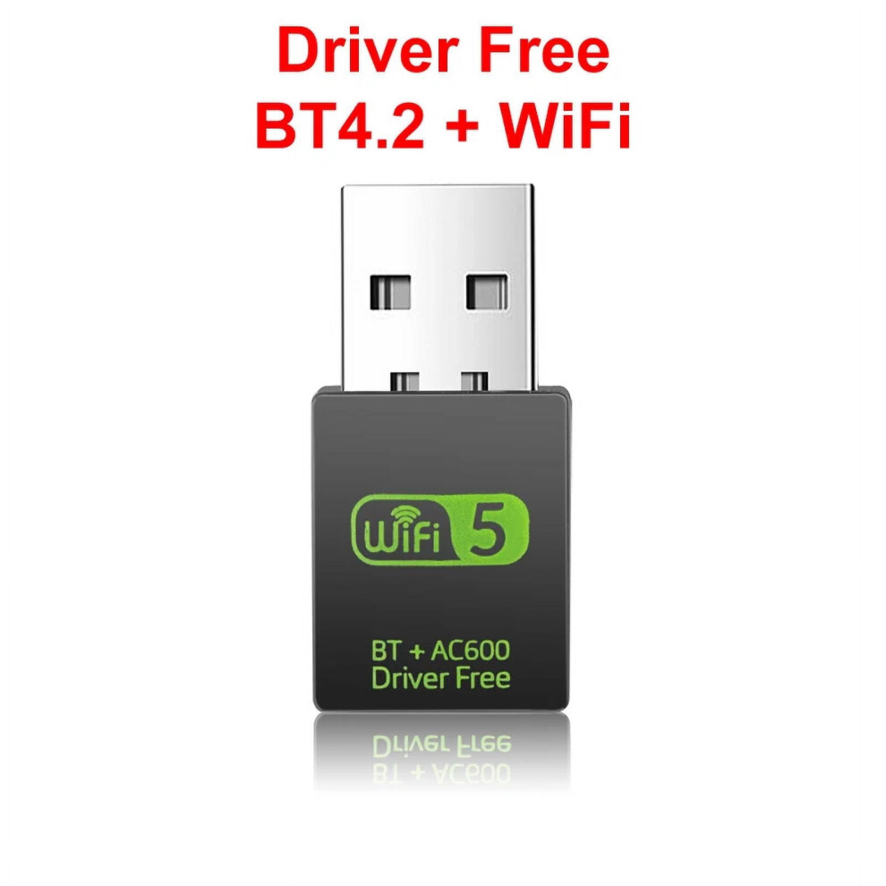 600Mbps Usb Wifi Bluetooth Adapter Dual Band 2.4G 5Ghz Wireless Network Card Adaptador Usb Dongle Wcdma Wifi Receiver Driver Free 9085618242302