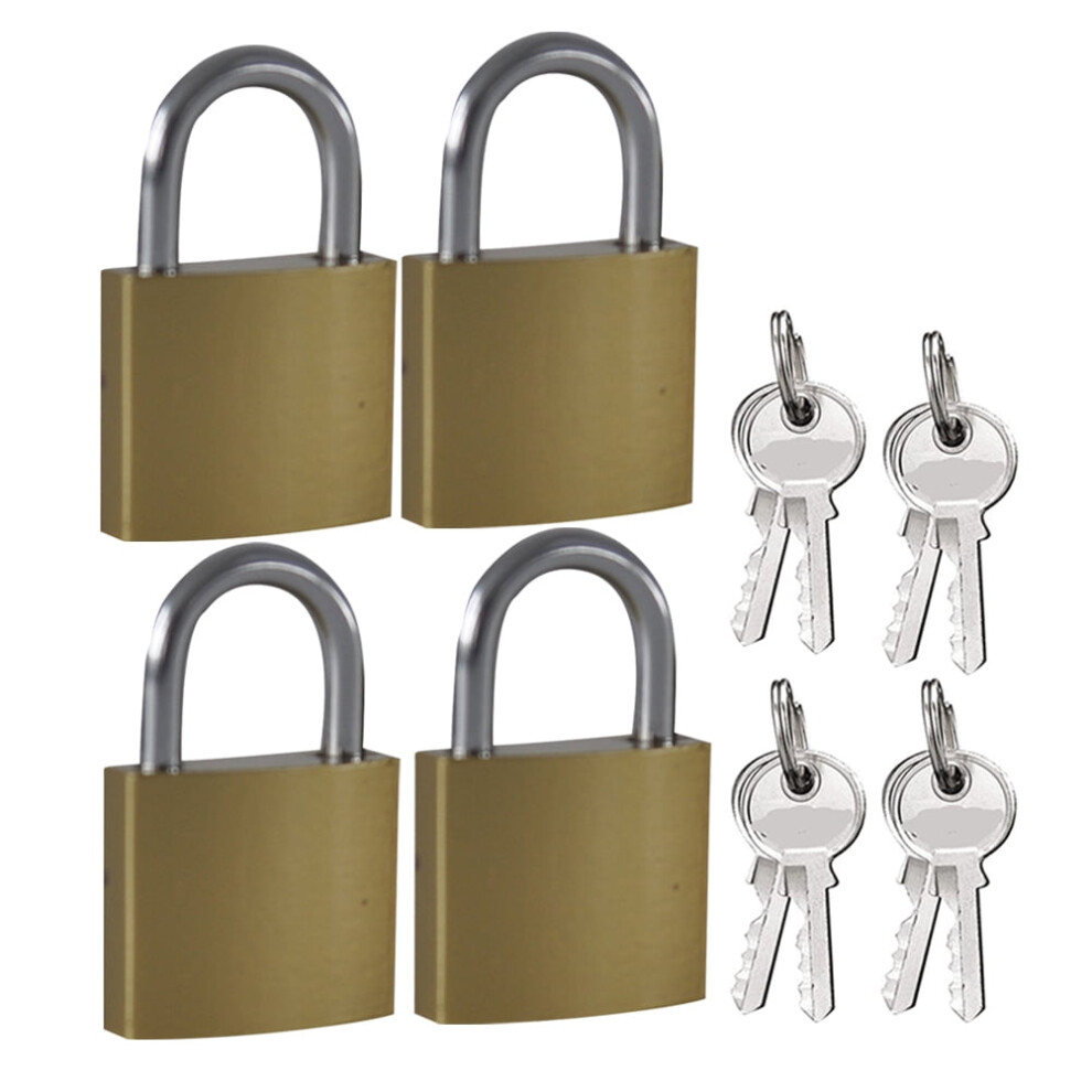 4Pcs Small Locks With Keys Diary Book Lock Locker Lock Metal Padlock For Drawer 9085618242517