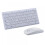 2.4G Wireless Silent Mini Keyboard & Mouse Combo, Full-size Multimedia Set compatible with iPhone, iPad, Android Tablet, Win PC 1