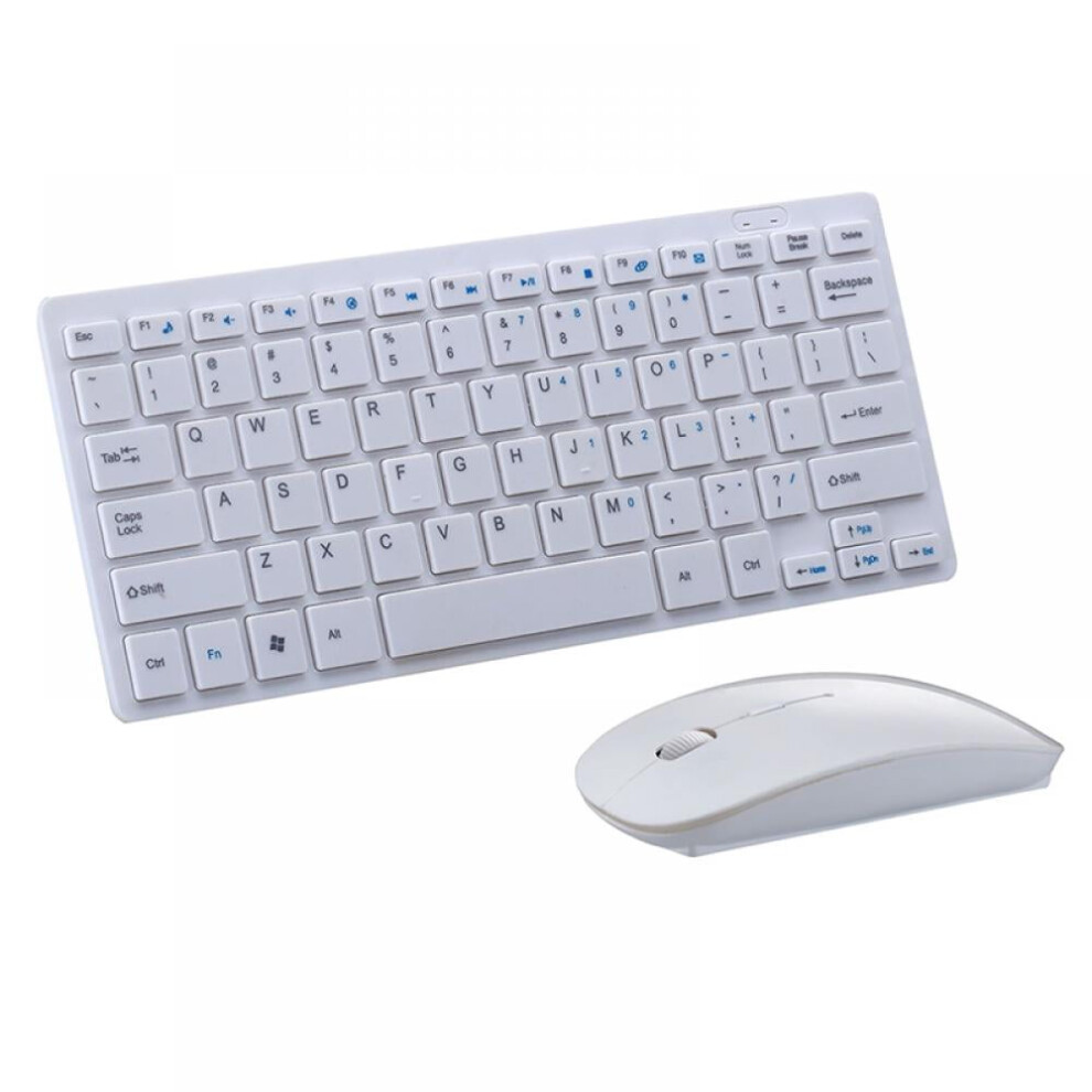 2.4G Wireless Silent Mini Keyboard & Mouse Combo, Full-Size Multimedia Set Compatible With Iphone, Ipad, Android Tablet, Win Pc 9085618242227