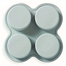 Air Fryer Egg Mold Round Shape Eggs Mold 4 Cavity Non-Stick Silicone Air Fryer Egg Pan Egg Steamer Cooking Mold Fried Egg Tool,Gray 1PCS