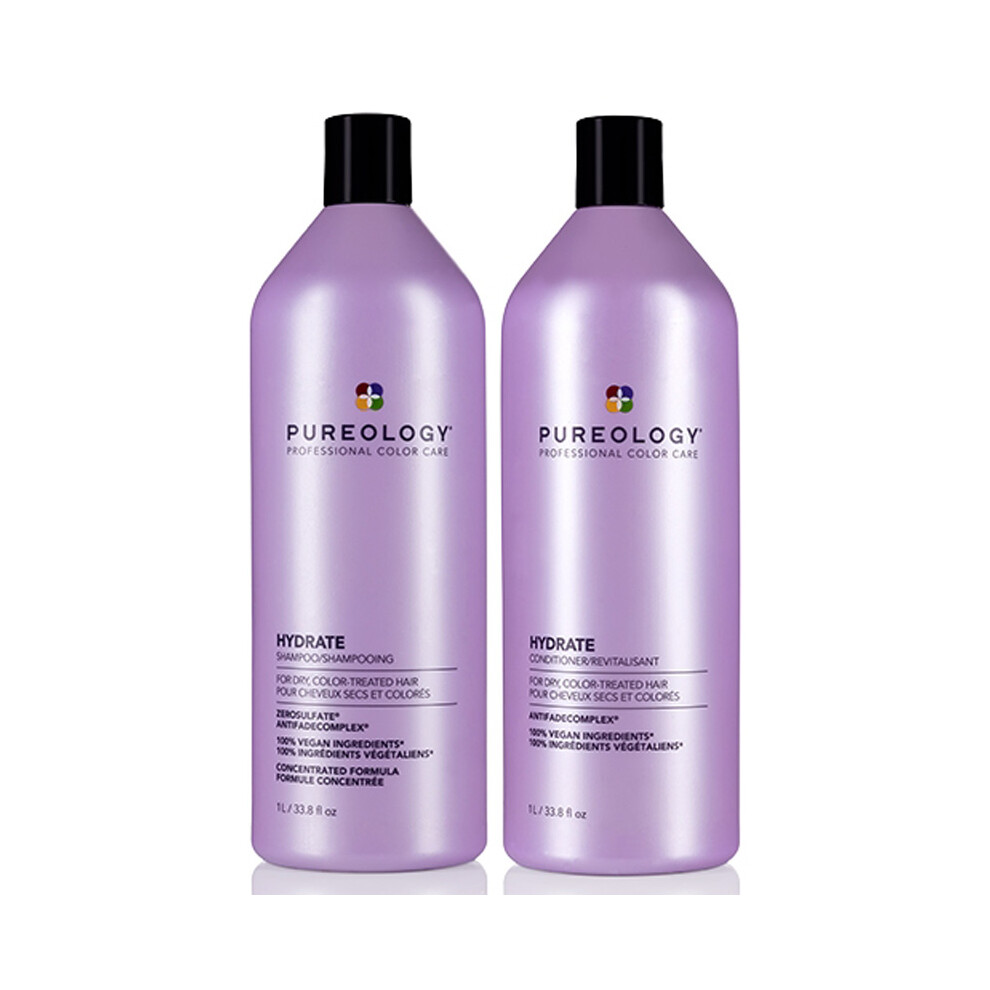 Pureology Hydrate Shampoo 1000Ml & Conditioner 1000Ml Duo Worth 171