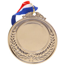 SunyaMood 5.2cm Gold/Silver/Bronze Medal Sports Rewards with Neck Ribbon Competition Awards Metal Winner Medals for Marathon Ball Games