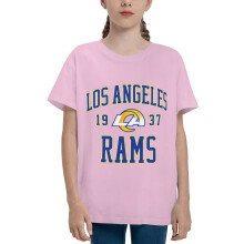 Rams Kids Short Sleeve Shirt Sports Football Team Logo for Baseball Fans Gifts Suitable For Boys And Girls