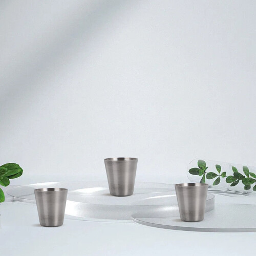 40Pcs 30ml Communion Cups Stackable Stainless Steel Cups For Church 2