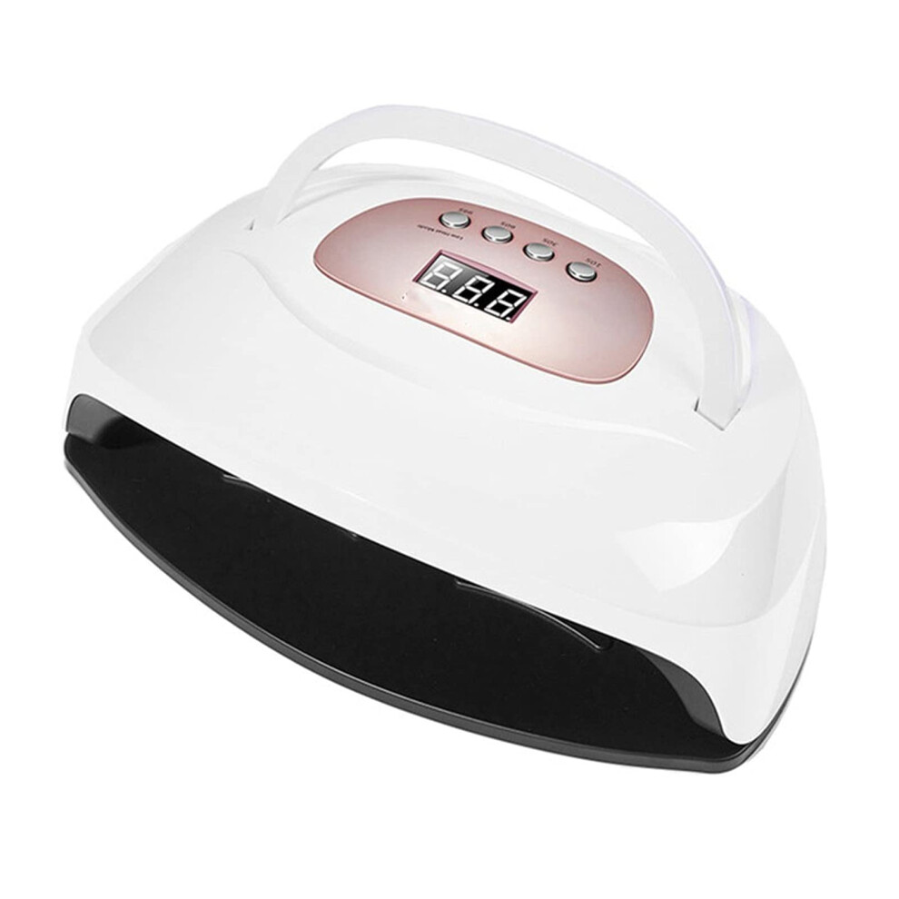 Gold 120W Uv Led Nail Lamp Gel Nail Dryer With Lcd Display Fast Curing Manicure Tool