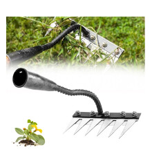 Garden Weed Puller Tool with Sharp 8Teeth Claw, Stainless Steel Manual Weeder for Yard and Garden