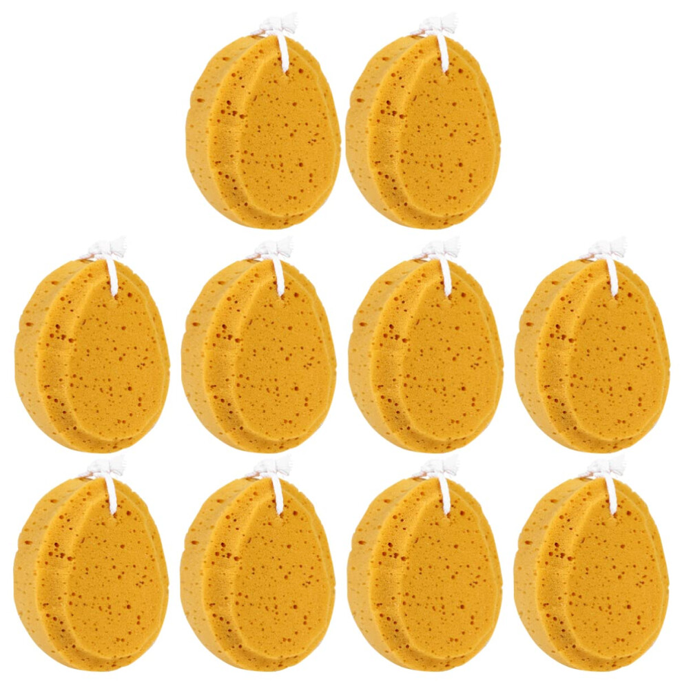 Bath Sponge Pack of 10 Honeycomb Texture Soft Shower Sponge for Gentle Exfoliation and Bathing