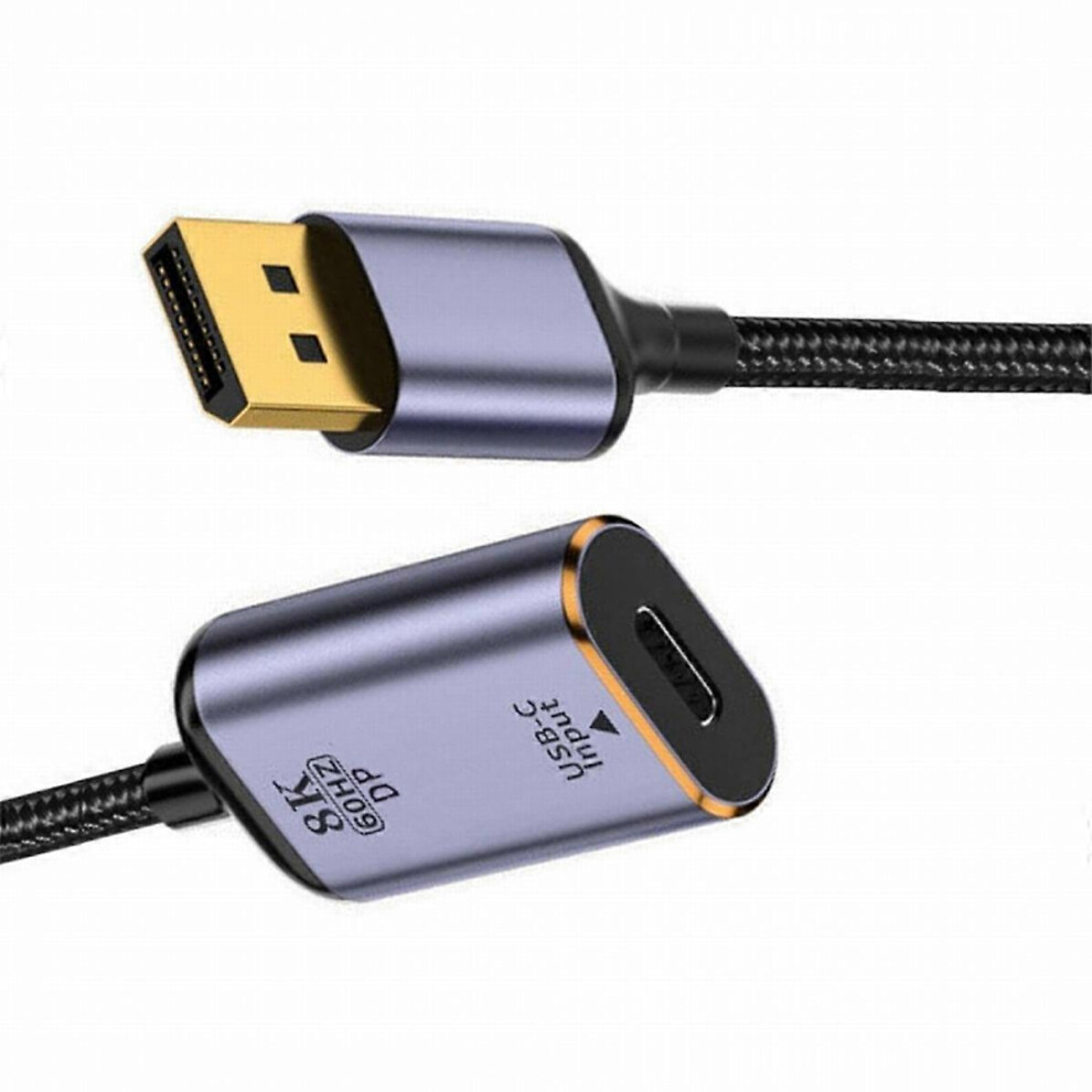 Usb-C To Displayport Adapter Converter Usb-C Type C Female Source To Displayport 1.4 Sink Hdtv Cable 8K@60Hz For Tablet 6935161626155