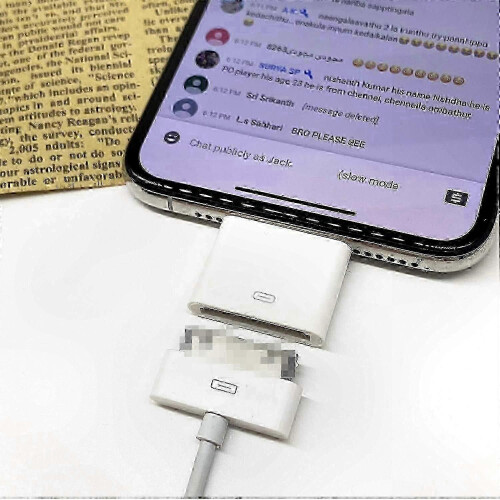 Προσαρμογέας 30 ακίδων σε Lightning για συγχρονισμό δεδομένων iPod και καλώδιο φόρτισης 1