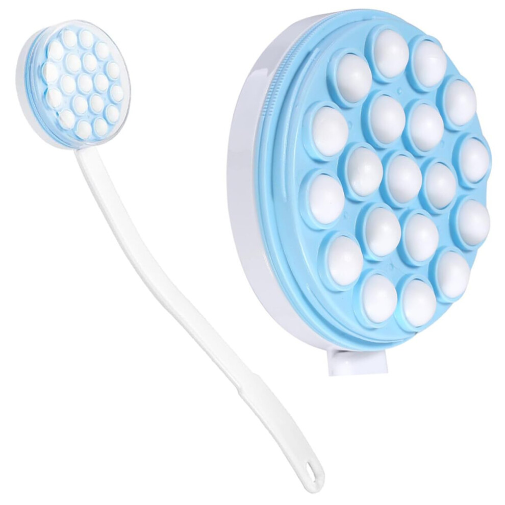 Long Handle Lotion Applicator and Back Massager with Rotating Balls, Detachable for Easy Reach