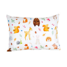 Baby Pillowcase Soft Knitted Cotton Toddler Pillow Cover with Cute Kids Patterns Travel Size Ref: 6713