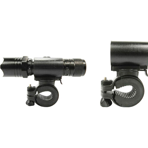 2Pcs Bike Flashlight Mount 360 Rotation Secure Handlebar Clamp Adjustable Bicycle Light Holder 1