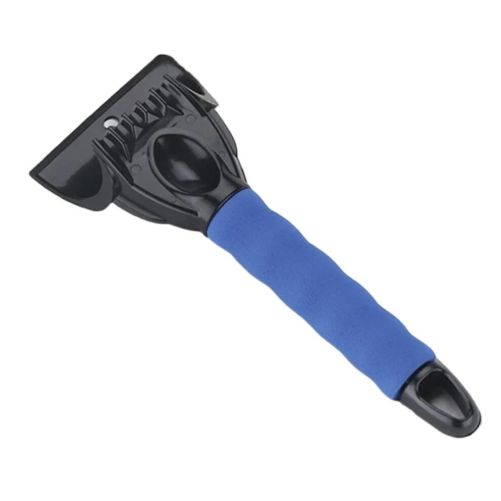 Car Ice Scraper With Defrosting Function For Quick Winter Windshield Snow Removal Blue 9455672548786