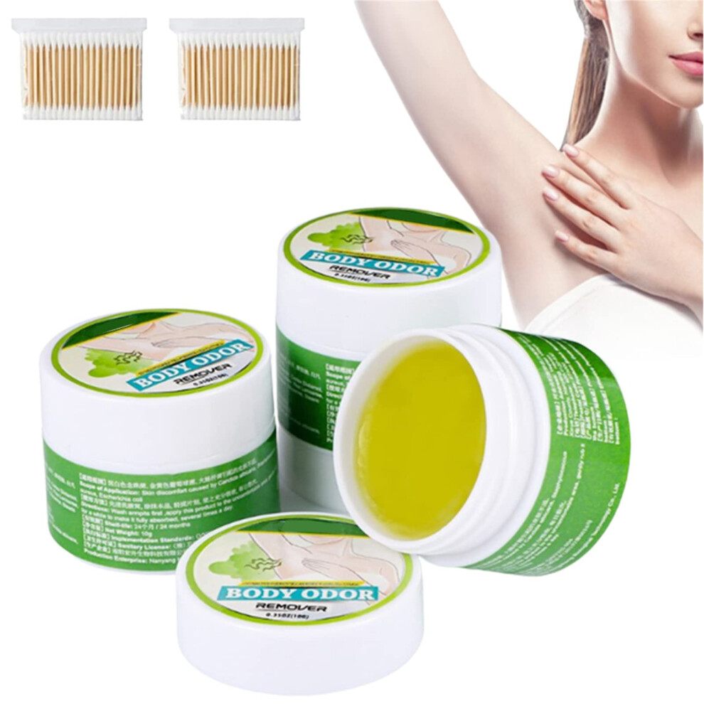 Cream Underarm Deodorant With Odor Neutralizing And Sweat Absorption, Herbal Travel Size 3Pc