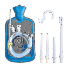2L Einlaufbeutel-Home-Einlauf-Set: 3 Einlaufspitzen, 60-Zoll-Silikonschlauch, kontrollierbarer Durchfluss