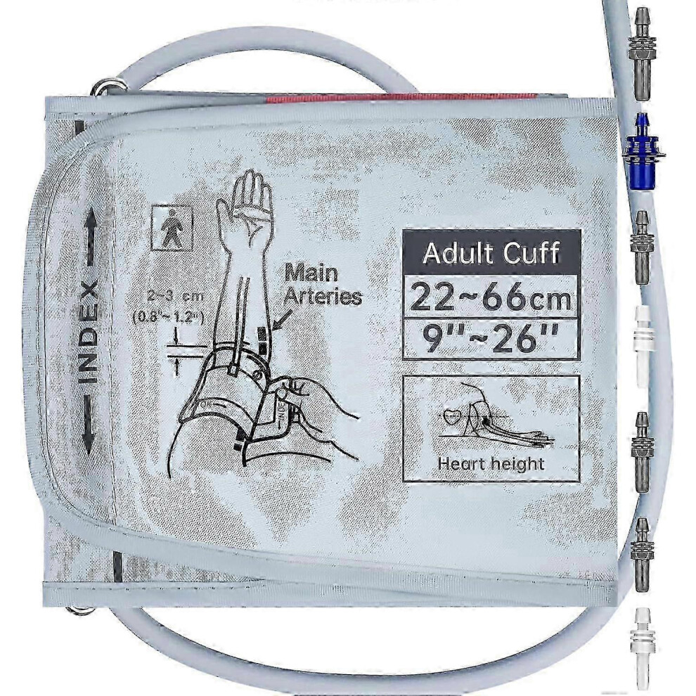 2025 Newest XXXL Blood Pressure Cuff 9-20.8 Inch (22-52cm) Extra Large Arm Monitor Clinically Accurate Hypertension Monitoring Device