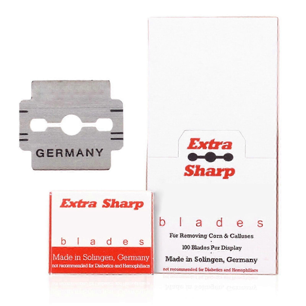 100 pcs Corn Plane Blades Set Pro Callus Rasp Tool Salon Pedicure Foot Sharp 26s
