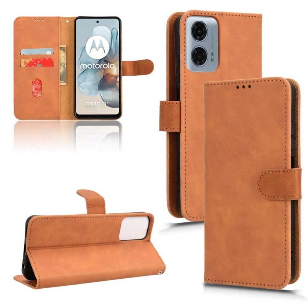 Case For Motorola Moto G Stylus 5G 2024 Card Insertion Protective Cover With Card Holder Kickstand Full Protection Leather Folio Flip Case 9162407960583