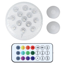 Heaveant Pool Lights, 13LED Chip Remote Control Underwater Light Waterproof Pond Lights for Outdoor Garden Pool Lighting Decoration