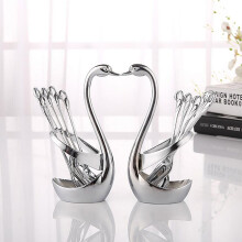 RnemiTe-amo Deals!Dinner Forks Stainless Steel Tableware Swan Seat Fork Spoon Creative Swan Tableware Seat
