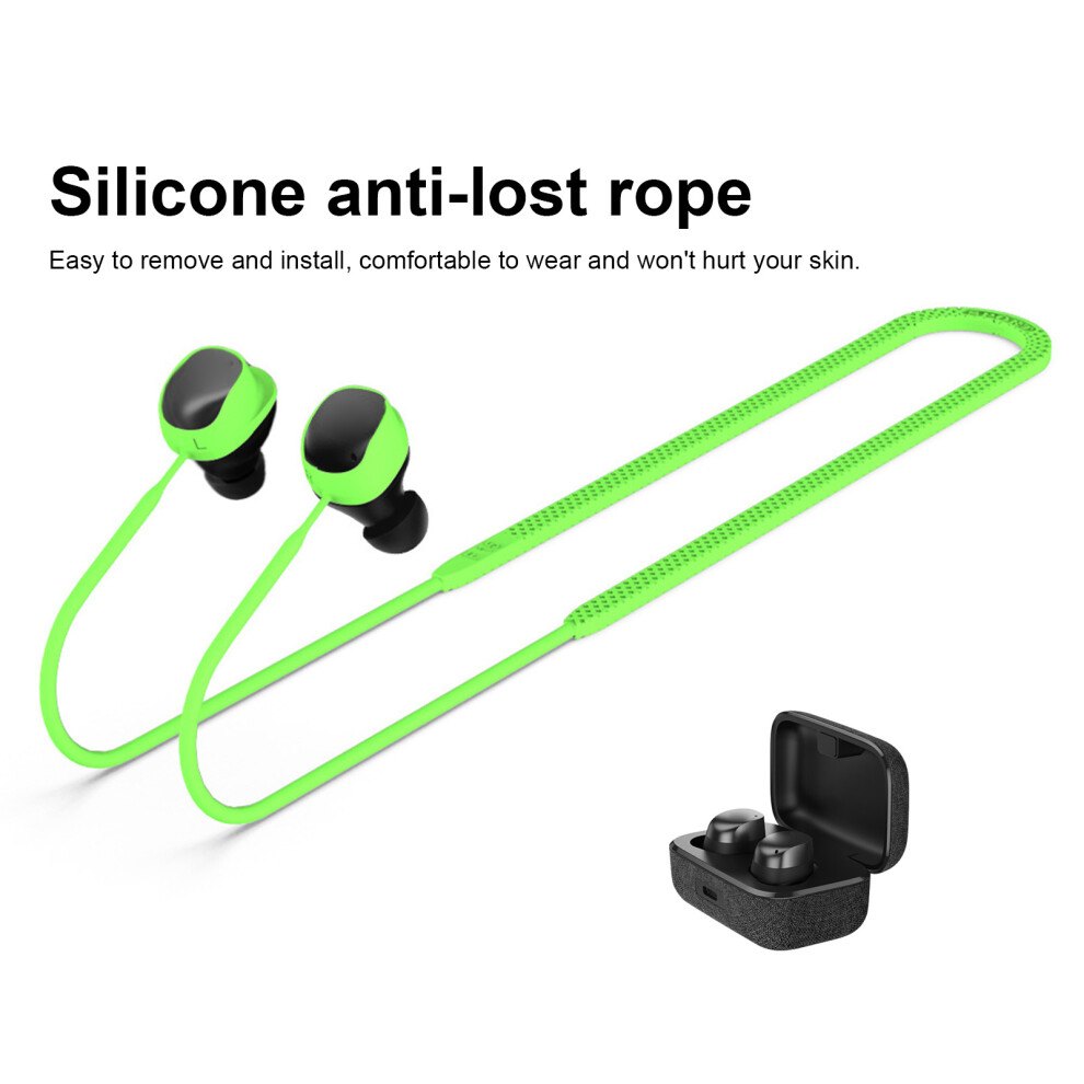 Susuchens Earphones Neck Rope, Soft Stain Resistant Anti-Fall Silicone Lanyard Compatible With Momentum True Wireless 3 Blue 9058772554840