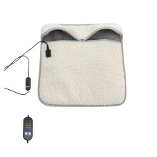 Electric Foot Warmer, Lamb & Rabbit Velvet, USB Fast Heating, 40*40CM, Compatible with Home/Office Use, Gift for Women