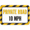 Private Road 10 MPH Sign 1