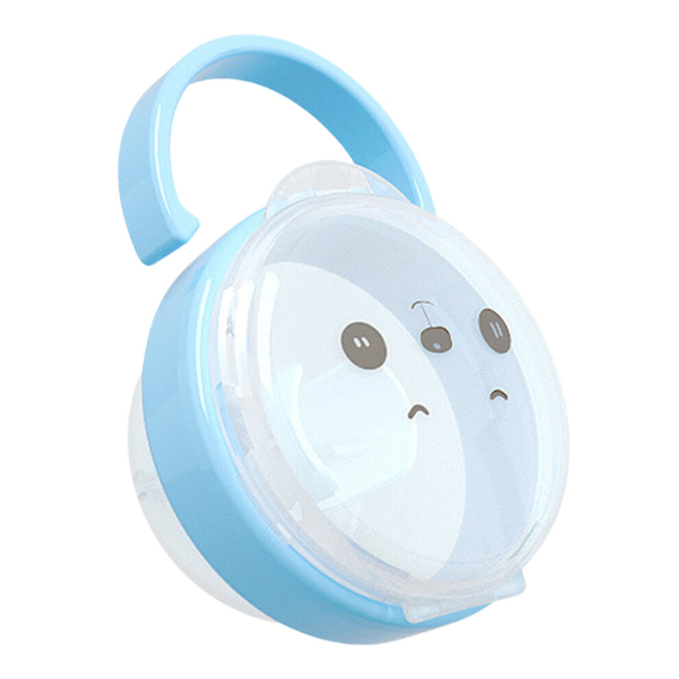 Cute Portable Baby Pacifier Teether Storage Box Dust-Proof Cover Case Container