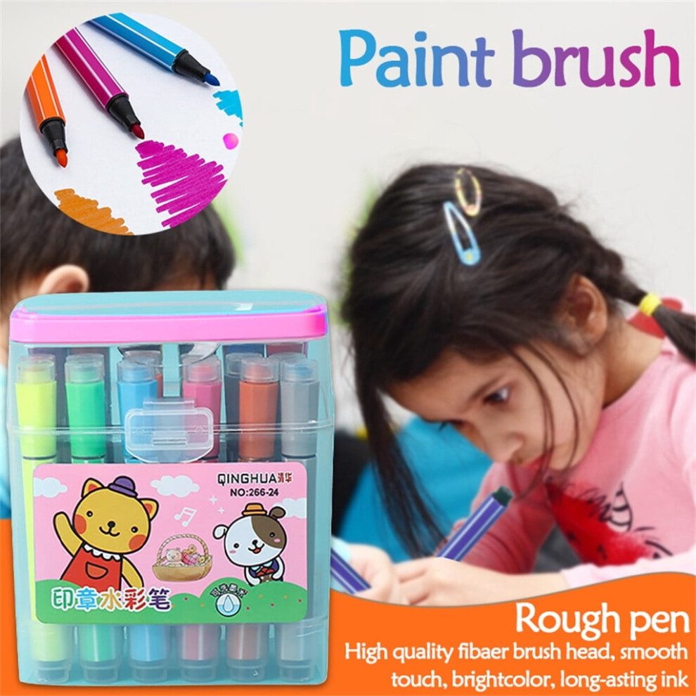 Uclet Pen 24PCs 24 Colors Chlidren Study Painting Stationery Watercolor Marker Pen Sets-image-OPC-PR8QGNC-NEW