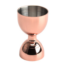 Cocktail Jigger 304 Stainless Steel, 1oz & 2oz, Dual-End Measuring Tool, Ergonomic, Rust-Free, Easy Pouring, compatible with roses of gold