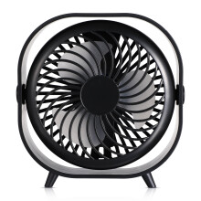 Mini USB Desk Fan Rechargable Fan Small Quiet Fan Portable Table Fan for Household Use 2000mAh