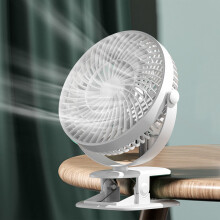 Ozmmyan Clip On Fan, 3 Speeds USB Fan with Strong Airflow, Ultra Quiet, Compatible with Desk, Stroller, Office, Bedroom