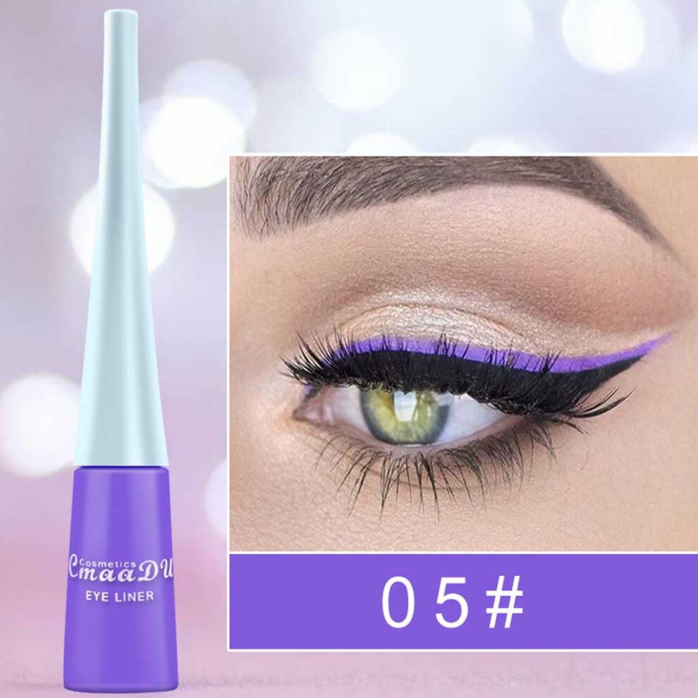 Purple Liquid Eyeliner Matte Light Shiny Smoky Eyes Eyeshadow Waterproof Glitter Liquid Eyeliner 30Ml