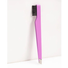 DEKAXID 2 in 1 Fashion Eyebrow Tweezer with Eyebrow Brush Comb Stainless Steel Eyelashes Extension Tweezers Double Eyelids Pinzette Clip