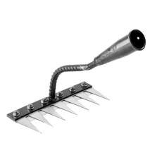 Hand Weeder Tool with 7 Teeth Garden Weeding Rake for Root Removal and Soil Aeration
